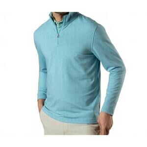 NEW DUCK HEAD long sleeve summerford performance 1/4 zip pullover in lake blue h